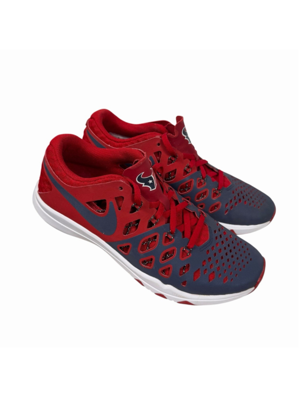 Nike Free Train Instinct Houston Texans Navy Red Athletic Sneakers Women Size 7